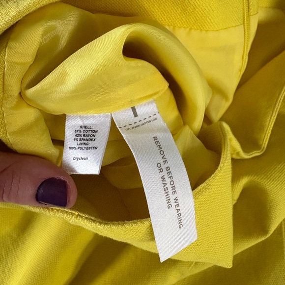 Canary Yellow Loft Pencil Skirt - Picture 5 of 8